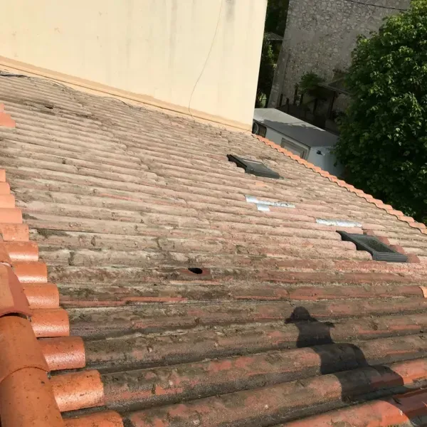 Nettoyage toiture - avant